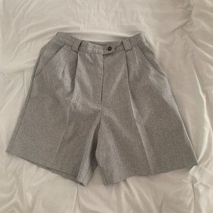 Chic Grey Dress Shorts